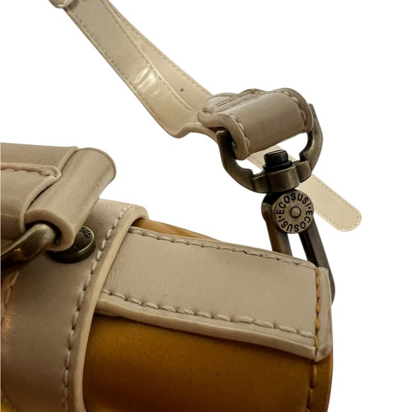 Elegant Yellow and Cream Crossbody Bag - Picture 3 of 7